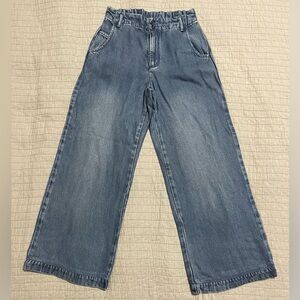 YFB Young Fabulous & Broke Wide Leg High Rise Elastic Waist Jeans Size XS